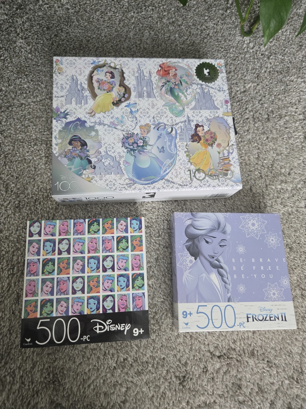 Disney Princesses 3-Pack Puzzle Set (500 & 1000-Piece)